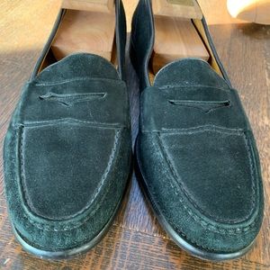 Cole Haan men’s black suede penny loafer EUC